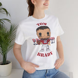 Tom Brady New England Patriots (Throwback), Soft Cotton Bella and Canvas Short Sleeve Tee shirt