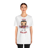 Tom Brady New England Patriots (Throwback), Soft Cotton Bella and Canvas Short Sleeve Tee shirt