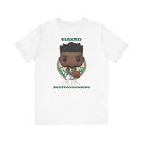 Giannis Antetokounmpo Milwaukee Bucks , Soft Cotton Bella and Canvas Short Sleeve Tee shirt