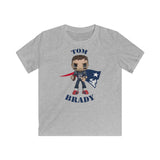 Tom Brady New England Patriots (Large), Kids Gildan Softstyle Tee Shirt