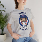 Kris Bryant Chicago Cubs, Soft Cotton Bella and Canvas Short Sleeve Tee shirt