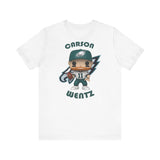 Carson Wentz Philadelphia Eagles (White Jersey), Soft Cotton Bella and Canvas Short Sleeve Tee shirt