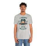 Carson Wentz Philadelphia Eagles (Green Jersey), Soft Cotton Bella and Canvas Short Sleeve Tee shirt