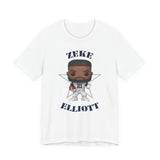 Zeke Elliott Dallas Cowboys (Throwback), Soft Cotton Bella and Canvas Short Sleeve Tee shirt