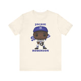 Jackie Robinson L.A/Brooklyn Dodgers, Soft Cotton Bella and Canvas Short Sleeve Tee shirt