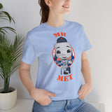 Mr Met New York Mets, Soft Cotton Bella and Canvas Short Sleeve Tee shirt