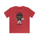 Lemar Jackson Baltimore Ravens, Kids Gildan Softstyle Tee Shirt
