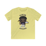 Lemar Jackson Baltimore Ravens, Kids Gildan Softstyle Tee Shirt