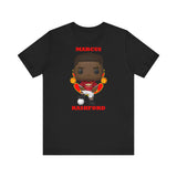 Marcus Rashford Manchester United, Soft Cotton Bella and Canvas Short Sleeve Tee shirt