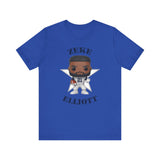 Zeke Elliott Dallas Cowboys (Throwback), Soft Cotton Bella and Canvas Short Sleeve Tee shirt