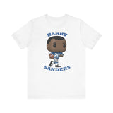 Barry Sanders Detroit Lions, Soft Cotton Bella and Canvas Short Sleeve Tee shirt