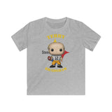Terry Bradshaw Pittsburgh Steelers (White), Kids Gildan Softstyle Tee Shirt