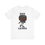Ray Lewis Baltimore Ravens, Soft Cotton Bella and Canvas Short Sleeve Tee shirt