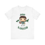 Joe Namath New York Jets, Soft Cotton Bella and Canvas Short Sleeve Tee shirt