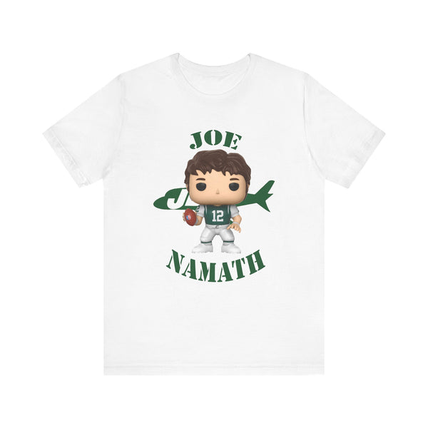 Joe Namath New York Jets, Soft Cotton Bella and Canvas Short Sleeve Tee shirt