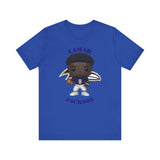 Lemar Jackson Baltimore Ravens, Soft Cotton Bella and Canvas Short Sleeve Tee shirt