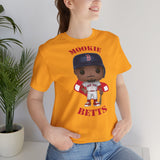 Mookie Betts Boston Red Sox, Soft Cotton Bella and Canvas Short Sleeve Tee shirt