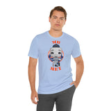 Mr Met New York Mets, Soft Cotton Bella and Canvas Short Sleeve Tee shirt