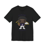 Lemar Jackson Baltimore Ravens, Soft Cotton Bella and Canvas Short Sleeve Tee shirt