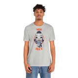 Mr Met New York Mets, Soft Cotton Bella and Canvas Short Sleeve Tee shirt