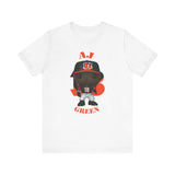 AJ Green Cincinnati Bengals, Soft Cotton Bella and Canvas Short Sleeve Tee shirt