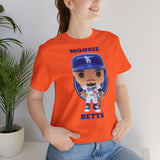 Mookie Betts L.A/Brooklyn Dodgers, Soft Cotton Bella and Canvas Short Sleeve Tee shirt