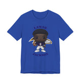 Lemar Jackson Baltimore Ravens, Soft Cotton Bella and Canvas Short Sleeve Tee shirt