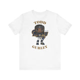 Todd Gurley L.A Rams (Large), Soft Cotton Bella and Canvas Short Sleeve Tee shirt