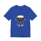 Deion Sanders Dallas Cowboys Throwback, Soft Cotton Bella and Canvas Short Sleeve Tee shirt