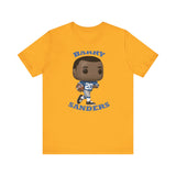 Barry Sanders Detroit Lions, Soft Cotton Bella and Canvas Short Sleeve Tee shirt