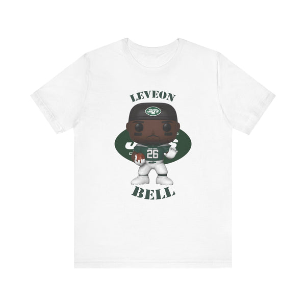 Leveon Bell New York Jets, Soft Cotton Bella and Canvas Short Sleeve Tee shirt