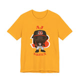 A.J Green Cincinnati Bengals, Soft Cotton Bella and Canvas Short Sleeve Tee shirt