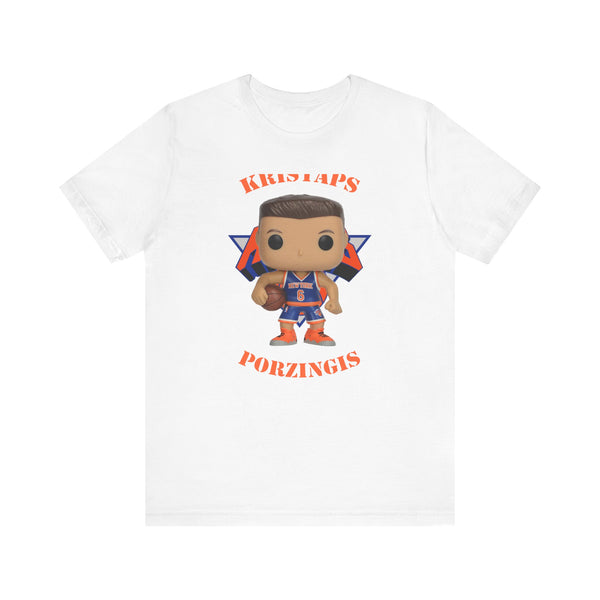 Kristaps Porzingis New York Knicks, Soft Cotton Bella and Canvas Short Sleeve Tee shirt
