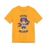 Josh Allen Buffalo Bills, Soft Cotton Bella and Canvas Short Sleeve Tee shirt