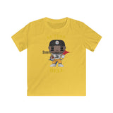 Leveon Bell Pittsburgh Steelers, Kids Gildan Softstyle Tee Shirt