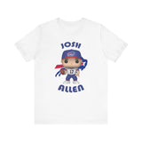 Josh Allen Buffalo Bills, Soft Cotton Bella and Canvas Short Sleeve Tee shirt