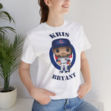 Kris Bryant Chicago Cubs, Soft Cotton Bella and Canvas Short Sleeve Tee shirt
