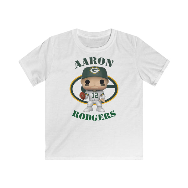 Aaron Rodgers Green Bay Packers, Kids Gildan Softstyle Tee Shirt