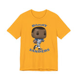Barry Sanders Detroit Lions, Soft Cotton Bella and Canvas Short Sleeve Tee shirt
