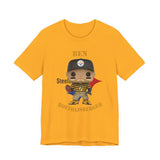 Ben Roethlisberger Pittsburgh Steelers Throwback, Soft Cotton Bella and Canvas Short Sleeve Tee shirt