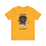 Lemar Jackson Baltimore Ravens, Soft Cotton Bella and Canvas Short Sleeve Tee shirt