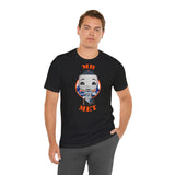 Mr Met New York Mets, Soft Cotton Bella and Canvas Short Sleeve Tee shirt