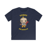 Terry Bradshaw Pittsburgh Steelers (White), Kids Gildan Softstyle Tee Shirt