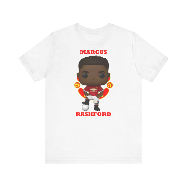 Marcus Rashford Manchester United, Soft Cotton Bella and Canvas Short Sleeve Tee shirt