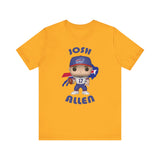 Josh Allen Buffalo Bills, Soft Cotton Bella and Canvas Short Sleeve Tee shirt