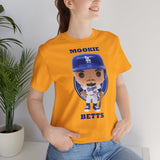Mookie Betts L.A/Brooklyn Dodgers, Soft Cotton Bella and Canvas Short Sleeve Tee shirt