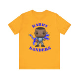 Barry Sanders Detroit Lions, Soft Cotton Bella and Canvas Short Sleeve Tee shirt