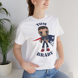 Tom Brady New England Patriots (Large), Soft Cotton Bella and Canvas Short Sleeve Tee shirt