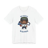 Russell Wilson Seattle Seahawks, Soft Cotton Bella and Canvas Short Sleeve Tee shirt