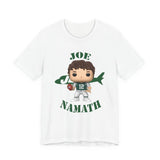 Joe Namath New York Jets, Soft Cotton Bella and Canvas Short Sleeve Tee shirt